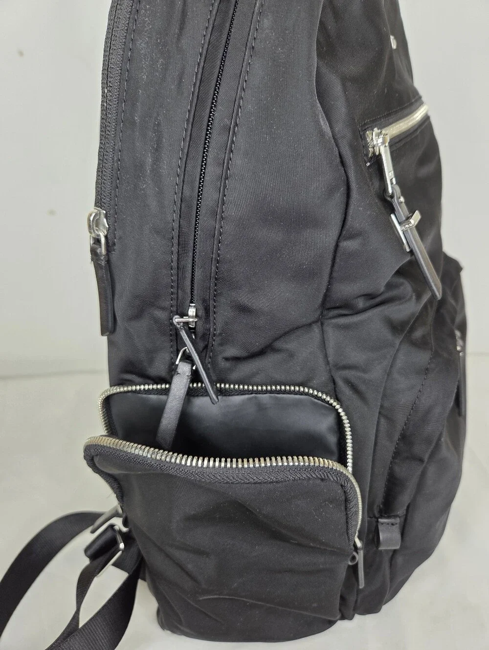 Tumi - Black Nylon Backpack - Sleek Everyday Travel Bag